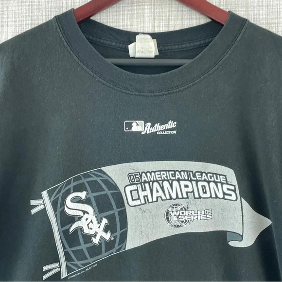 Lee Y2K Chicago White Sox Men's XL 2005 World Series Short Sleeve Shirt 9647 - Picture 2 of 9
